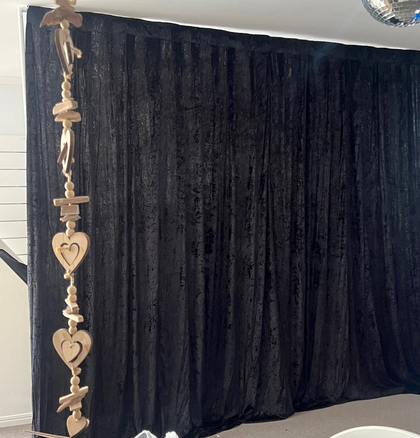 Backdrop - Black Crushed Velvet 3m x 3m