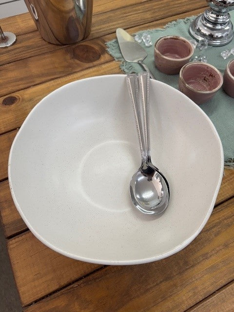 Bowl - Serving - 280mm Speckled Beige
