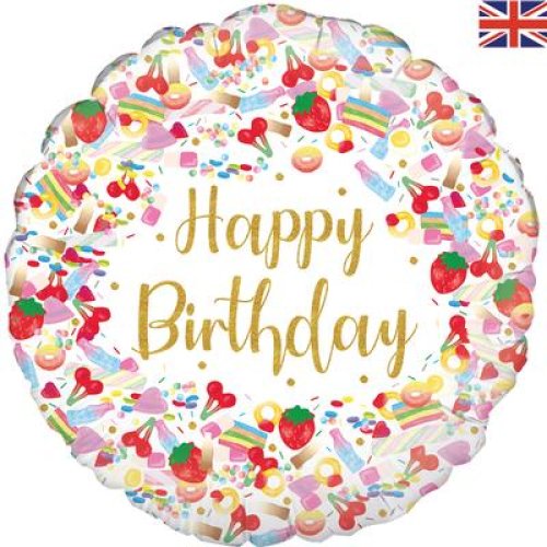 Celebration Balloons- Happy Birthday - I love you - Get Well - Baby 18inch (46cm)