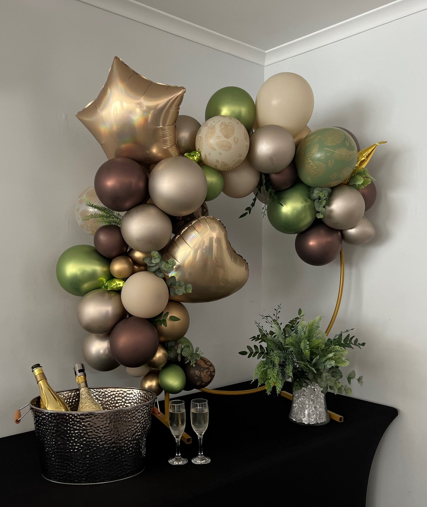 Oragnic & other balloon arrangments POA