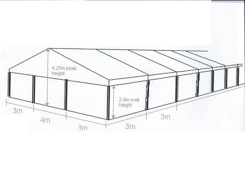 Marquee Pavilion 10m x 21m