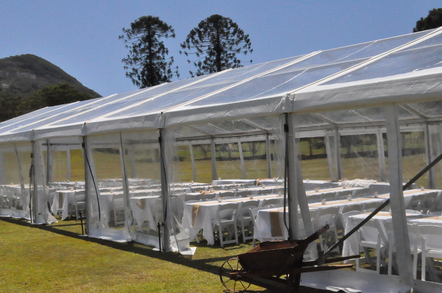 8 Meter Pavilion Marquee - Clear Roof - POA