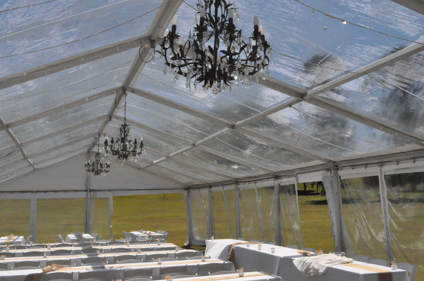 8 Meter Pavilion Marquee - Clear Roof - POA