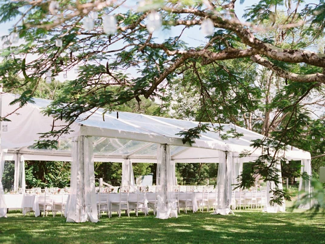 8 Meter Pavilion Marquee - Clear Roof - POA
