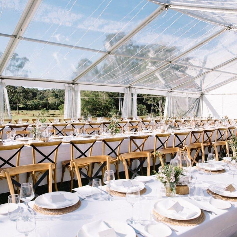 8 Meter Pavilion Marquee - Clear Roof - POA