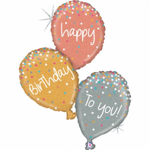 Shapes and Celebration foil balloons 40inch (102cm)