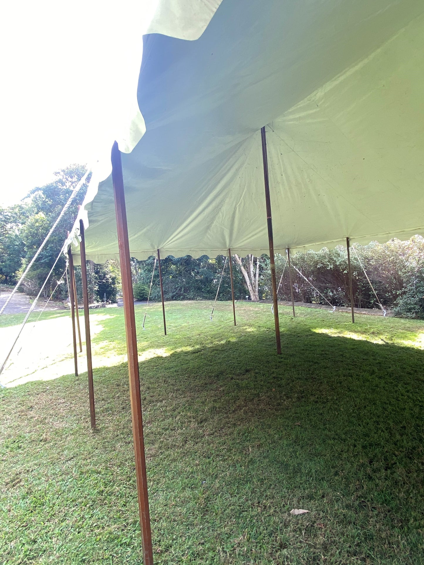 Rope Peg & Pole Marquee - Various Sizes - POA