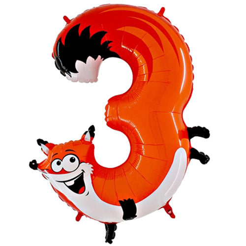 Zooloons - Novelty Foil Numbers 40 inch (102cm)