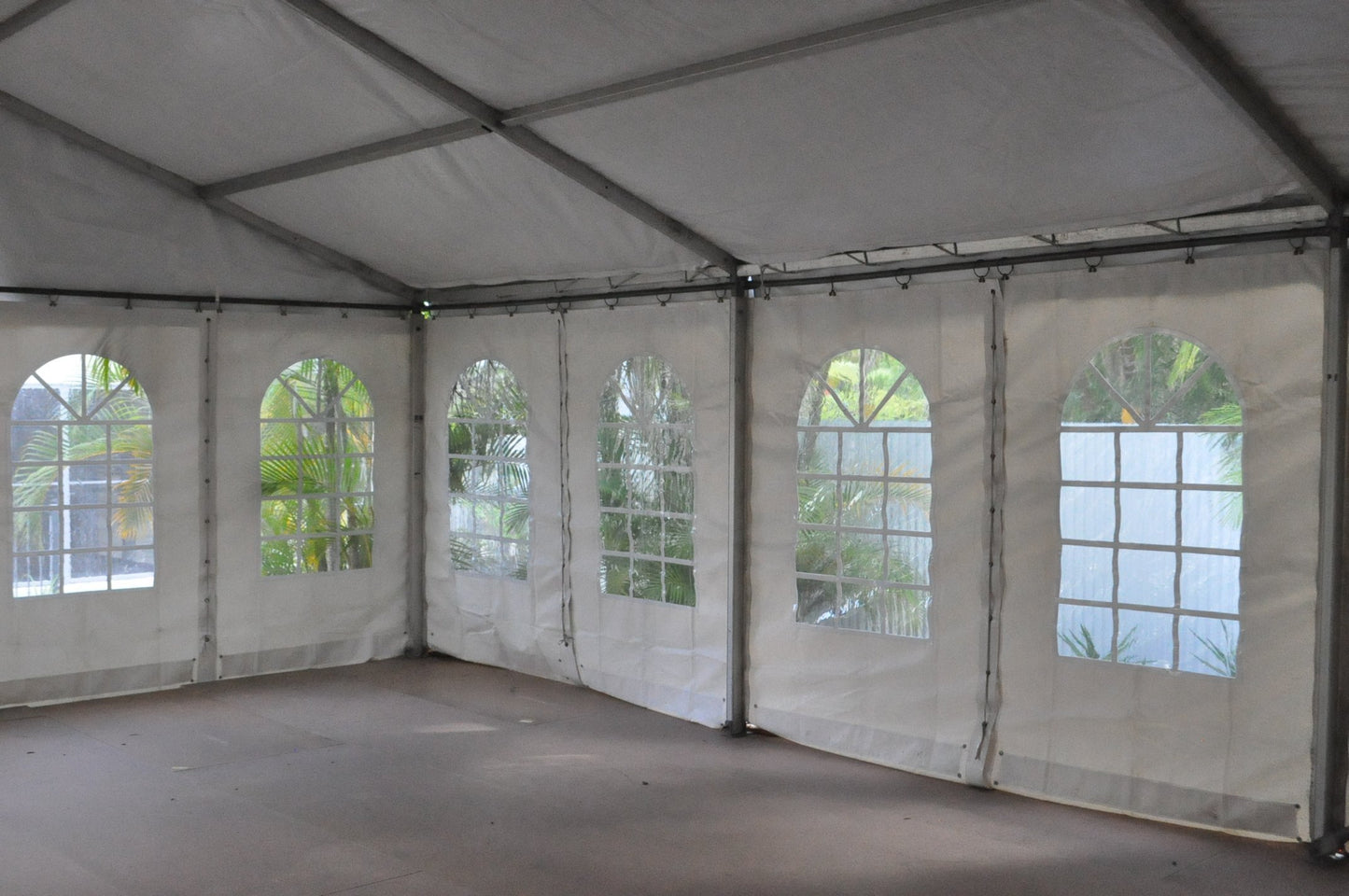 Marquee Pavilion 6M Span. White Roof. POA