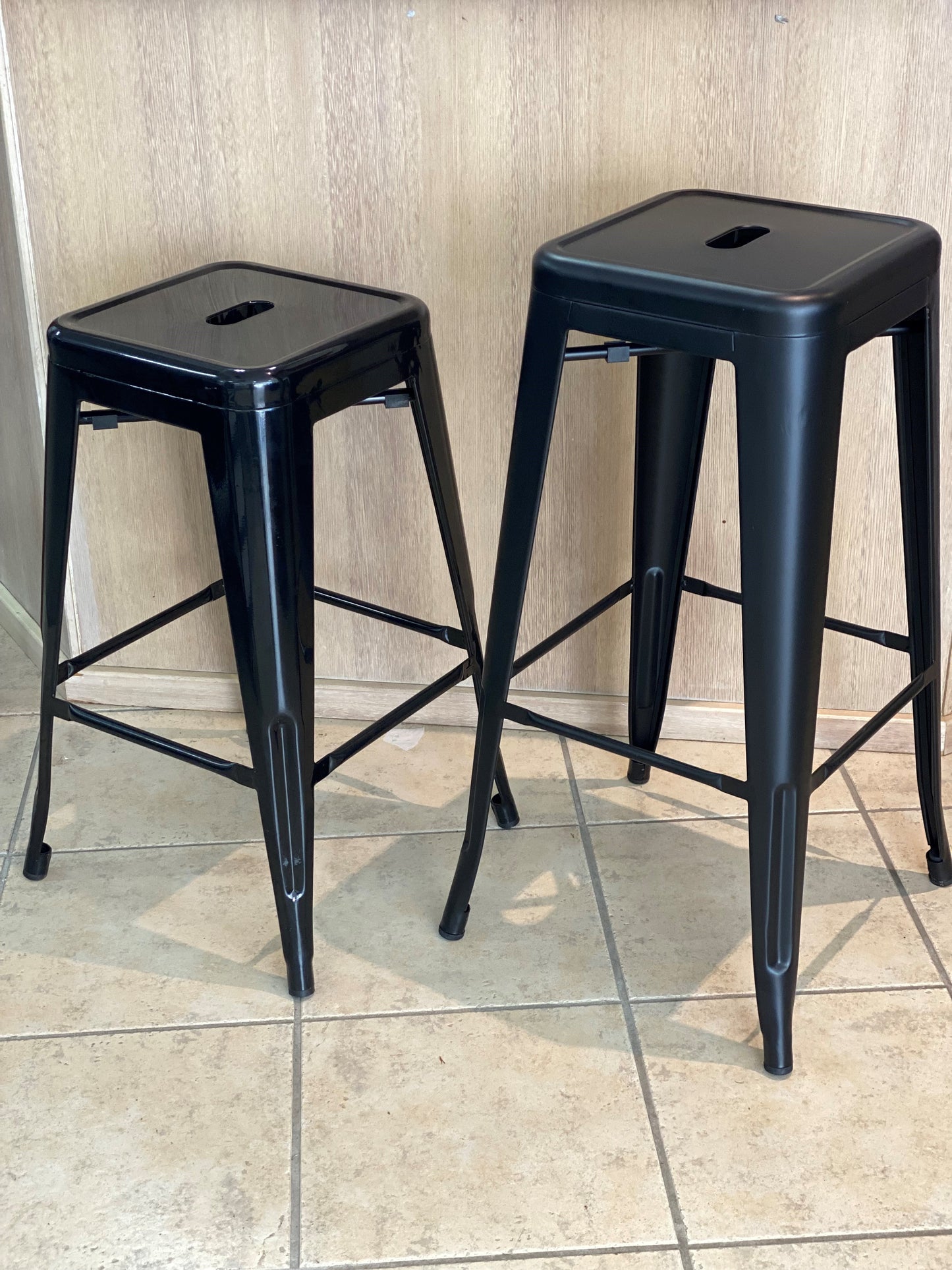 Stool - Black Matte replica Tolix 76cm