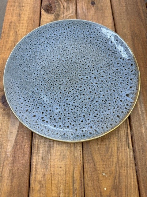 Plate - Side 200mm Speckled Blue/Black