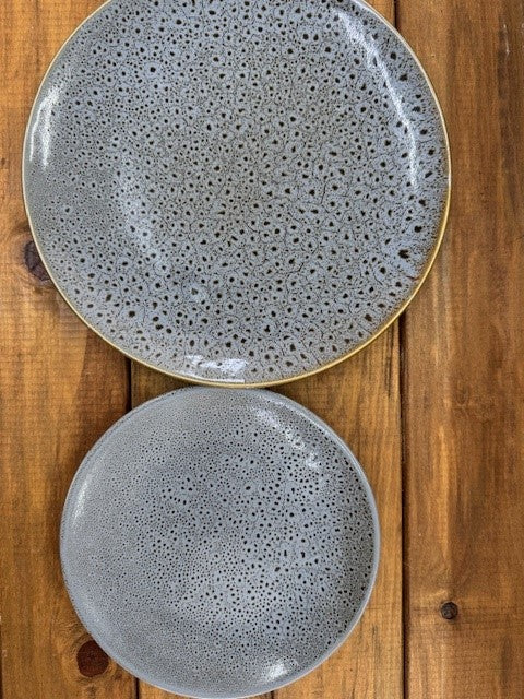 Plate - Side 200mm Speckled Blue/Black