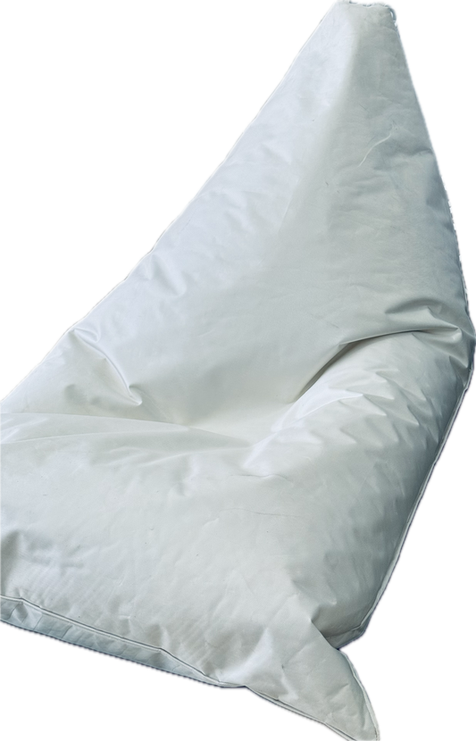 Bean Bag - Outdoor White. LARGE