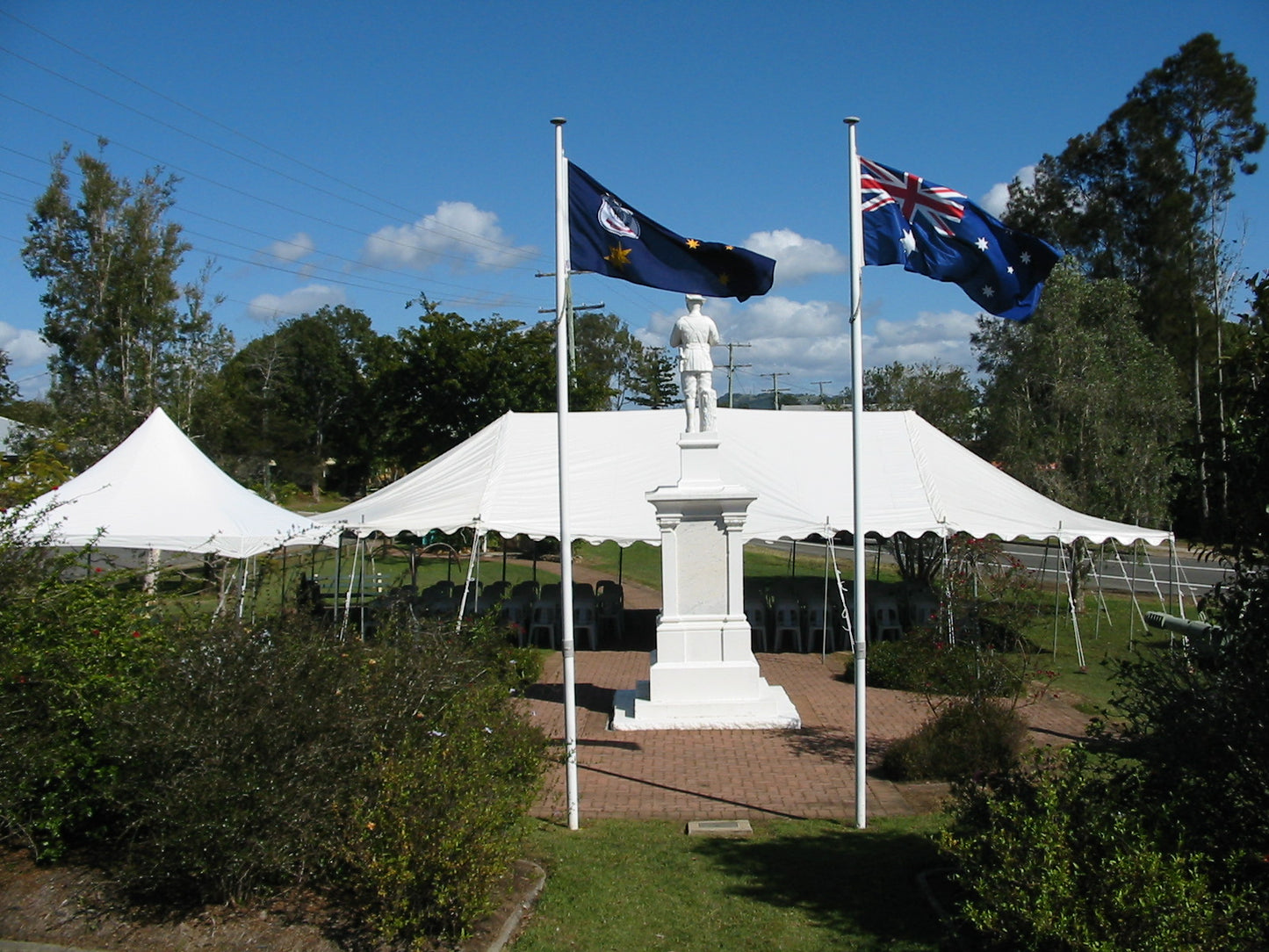 Rope Peg & Pole Marquee - Various Sizes - POA