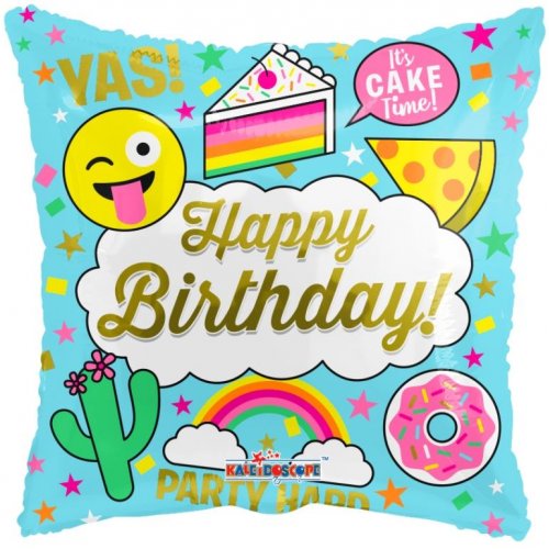 Celebration Balloons- Happy Birthday - I love you - Get Well - Baby 18inch (46cm)