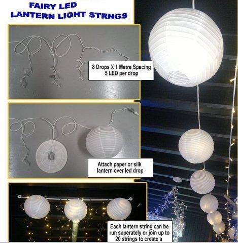 LED Lantern Lights 8m