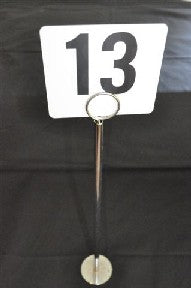 Table Numbers Stands Stainless steel