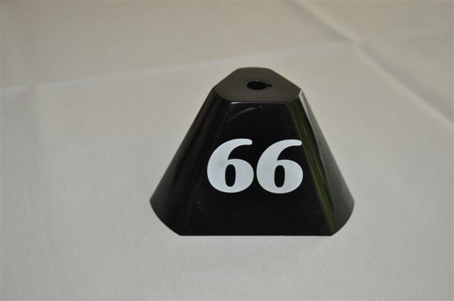 Table Numbers Black Triangular